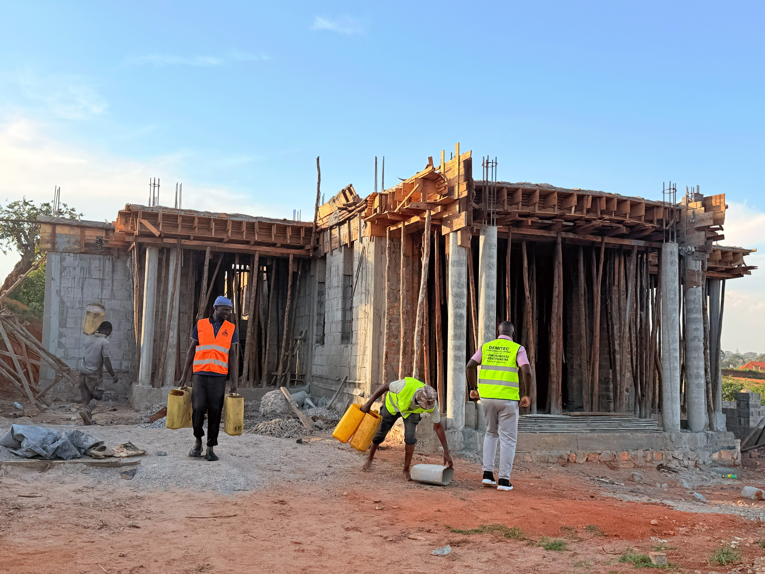 Residential house under construction in Gayaza