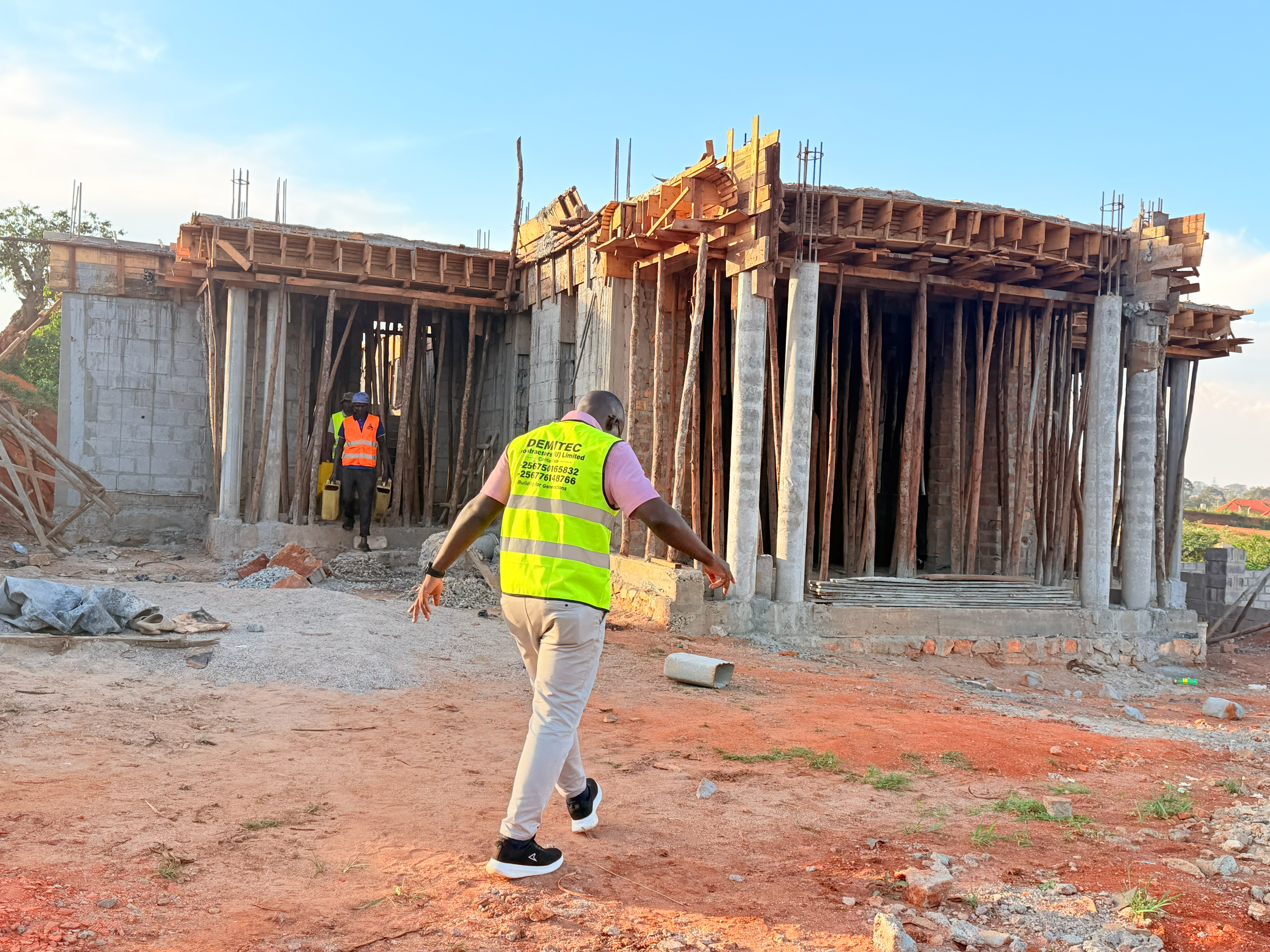 Residential house under construction in Gayaza