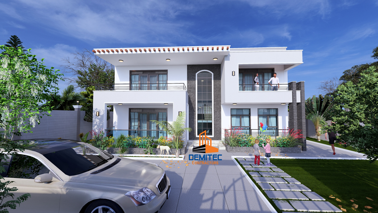A proposed 5-bedroom residential house
