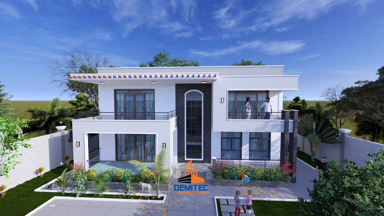 A proposed 5-bedroom residential house