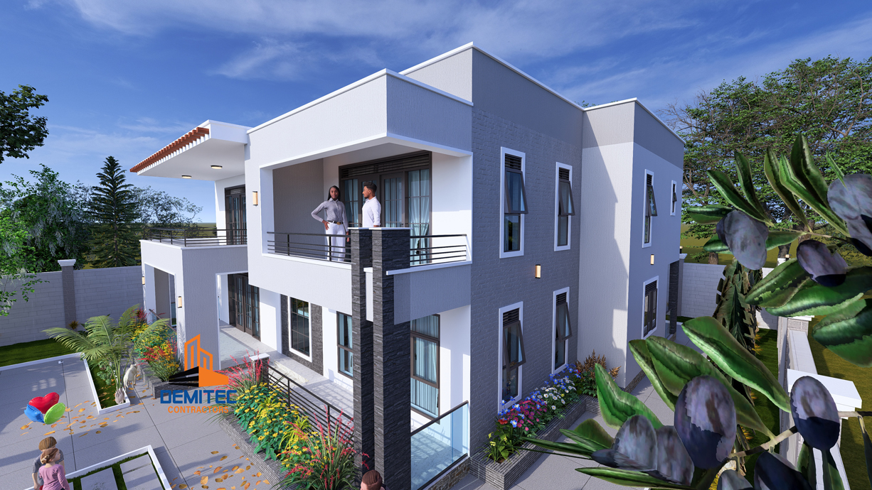 A proposed 5-bedroom residential house