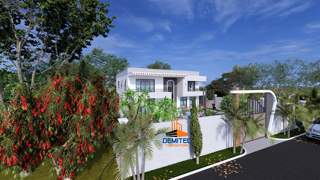 A proposed 5-bedroom residential house