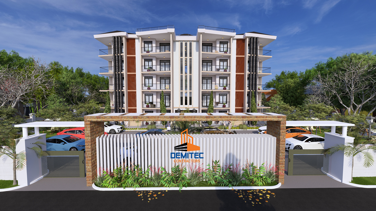 Modern apartment block