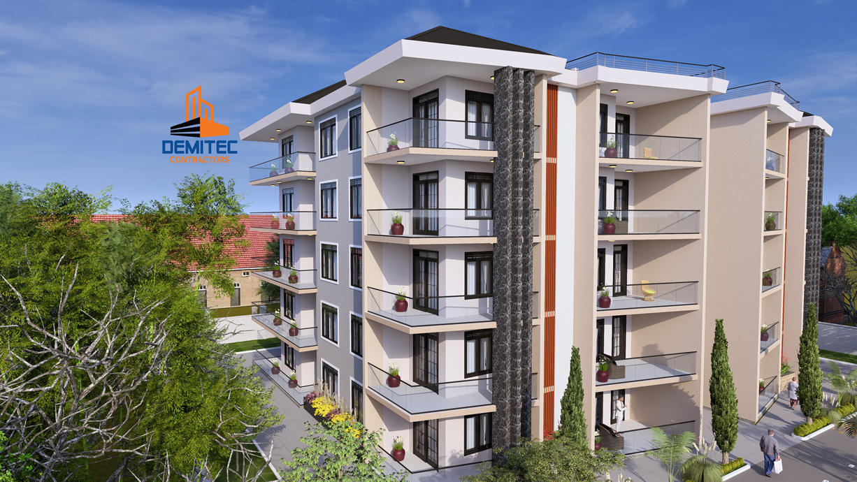 Modern apartment block