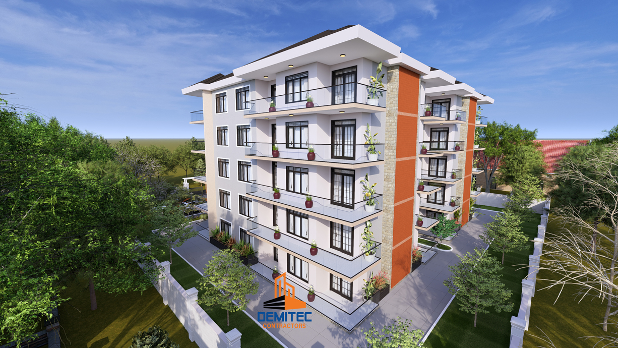 Modern apartment block