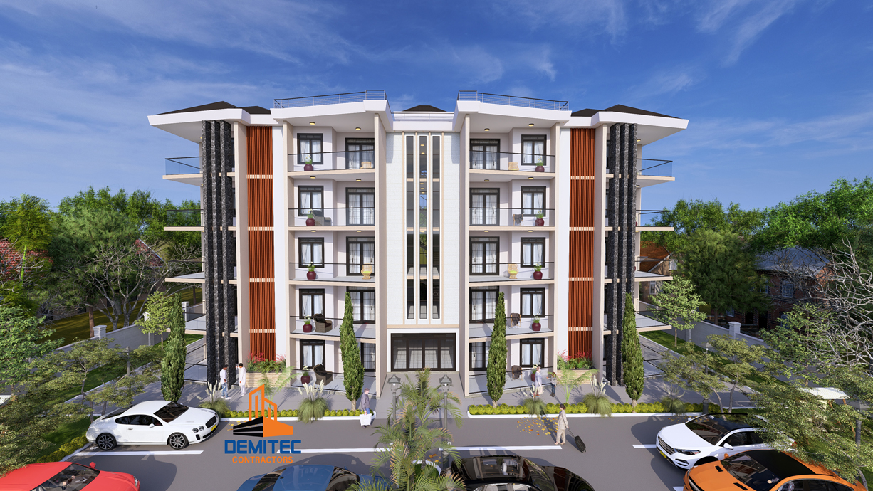 Modern apartment block